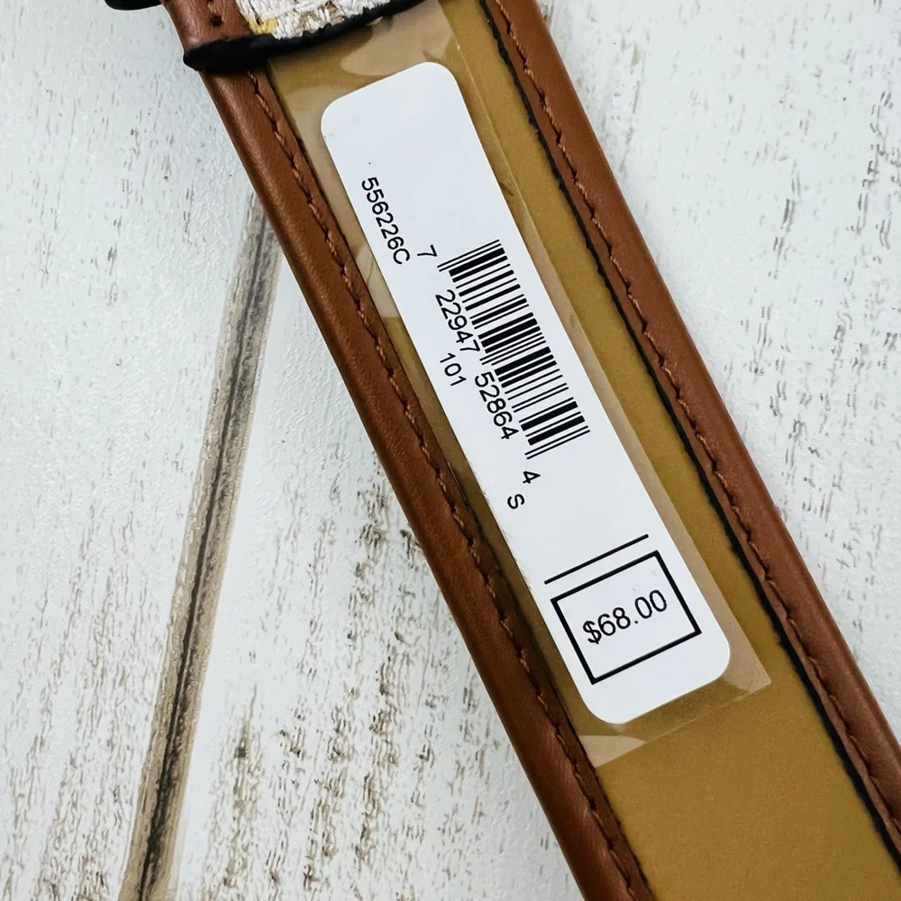 Michael Kors Women’s Signature Canvas Belt Small - Picture 9 of 11